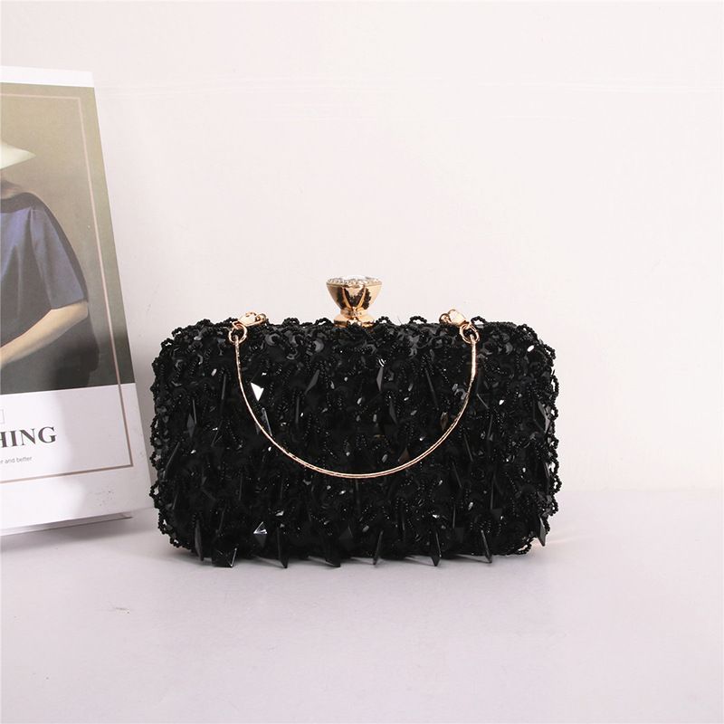 Sacs pour femmes Sac à main perlé fait main Sac de soirée perlé Pochette de cocktail de célébrité Sac pour dames de tempérament_voghion.com