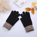 Gants d'hiver en laine d'alpaga pour femmes, tricotés en polaire fine et chaude, style coréen, compatibles avec écrans tactiles, pour couples et hommes._voghion.com