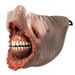 Halloween Horror Bloody Zombie Sharp Teeth Half Face Mask_voghion.com