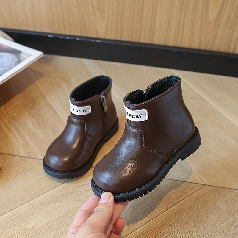 2025 Autumn New British Style Single Fashion Children's Thick Bottom Girls' And Men's Baby Short Boots_voghion.com