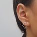 Boucles d'oreilles géométriques minimalistes avant-arrière pour femmes et filles, élégantes boucles d'oreilles carrées en or, bijoux bohèmes_voghion.com