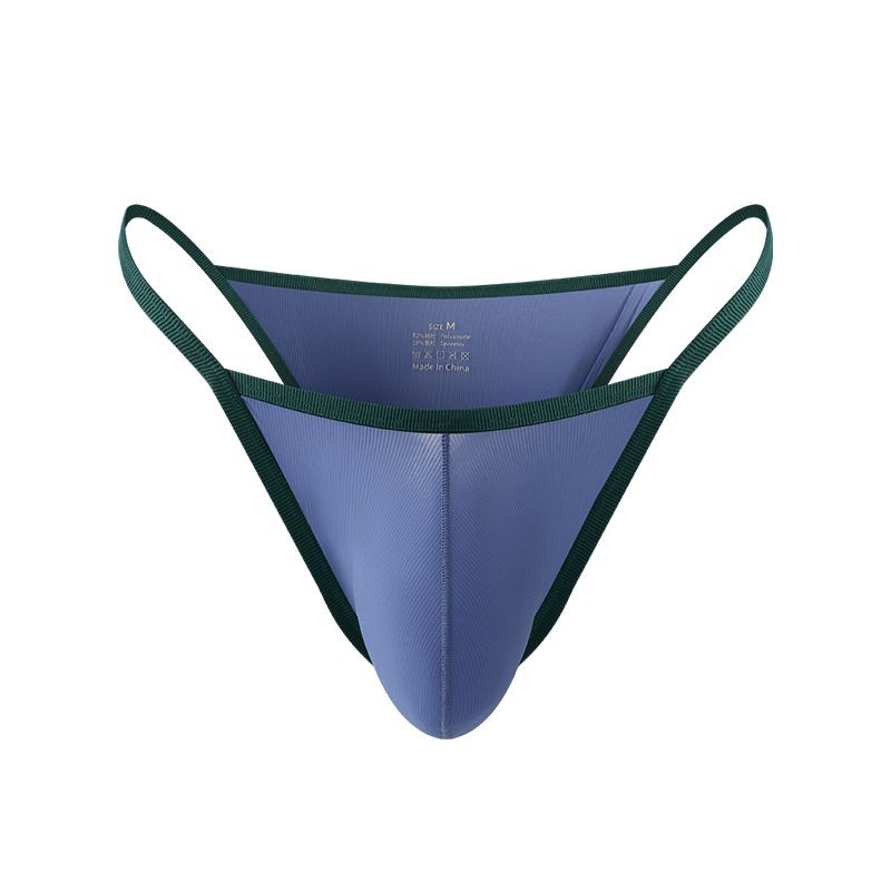 Men's Clothing New Style Ice Silk Underwear Men's Briefs Summer Thin Fashion Breathable Sexy Transparent Shorts Bottom Pants_voghion.com
