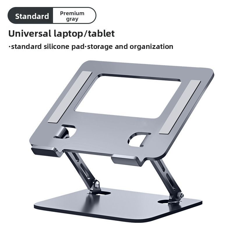 Heightened And Thickened Gaming Laptop Aluminum Alloy Cooling Dual-layer Elevated Notebook Tablet Stand 15.6_voghion.com