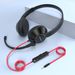 Professional Lightweight Call Center Headset With Dual 3.5mm/USB Connector – Noise-Canceling Mic For Customer Service, Aviation & Business_voghion.com