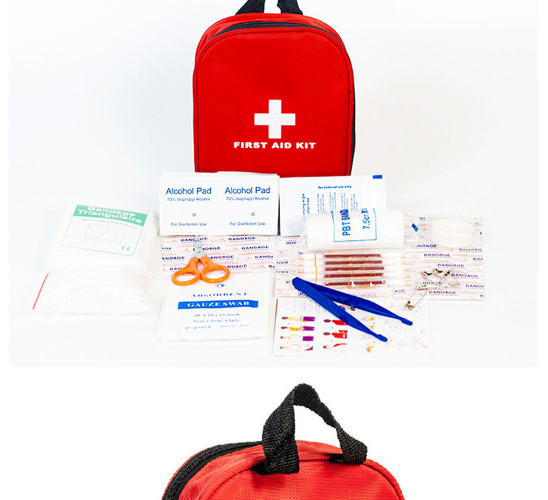 Nödkit för utomhuscamping 16 typer 51 set Självräddningskit för utomhusvandring Bärbart första hjälpen-kit för nödsituationer_voghion.com