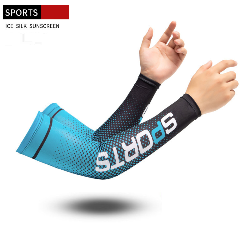 Mangas de proteção solar de seda gelada, máscara de seda gelada, mangas de verão masculinas, respiráveis, finas, para ciclismo ao ar livre, direção, protetores de braço_voghion.com
