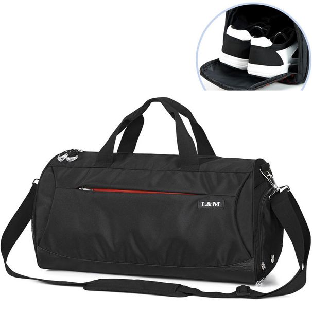 Sac de fitness, sac à bandoulière pour homme, sac de yoga, sac de sport pour femme, sac d'entraînement à main, sac de voyage transfrontalier, sac de séparation sec et humide_voghion.com