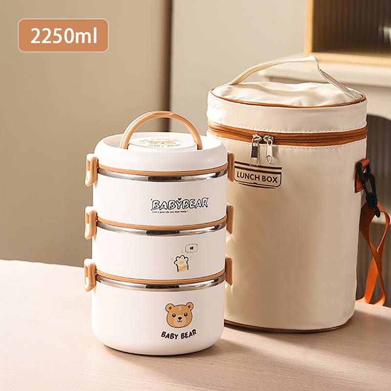 4-layer Lunch Box Set, Portable Bento Box Suitable For Camping And Picnics Home Portable Leak-proof Stackable Stainless Steel Insulated Lunch Box._voghion.com