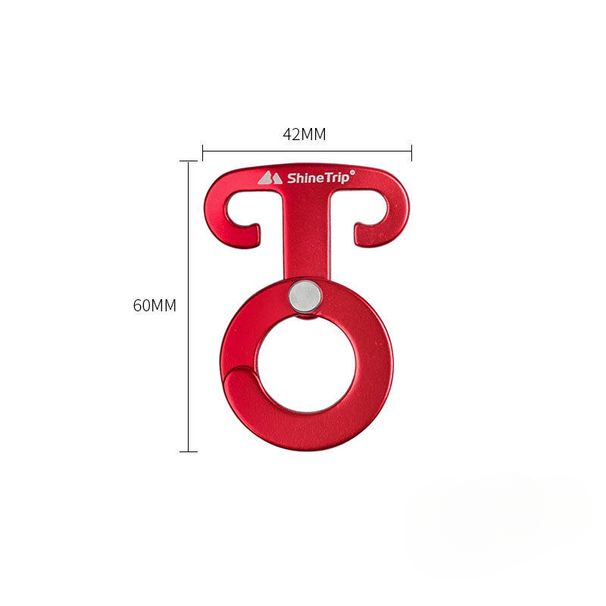 Tenda da campeggio con corda antivento in lega di alluminio, gancio ad artiglio automatico multifunzionale, fibbia a O da campeggio con gancio rapido autobloccante_voghion.com