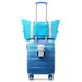 20" Carry-on Luggage With Cup Holder – Lightweight Glossy Hardshell Suitcases With Spinner Wheels, TSA Lock, Airline Approved, 2 Piece Set_voghion.com