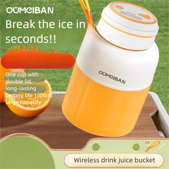 Bang Juicing And Vegetable, spremiagrumi portatile multifunzionale per succhi di frutta e verdura, grande capacità, frullatore a secchio da 1 tonnellata_voghion.com