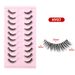 Wimperset Nieuwe Cat Eye Valse Wimpers Oogpuntverlenging Transparante Steel Wimpers 10 Paar_voghion.com