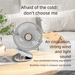 6inch Clip Fan With Light - New Model Portable, USB Strong Wind Long Battery Life_voghion.com
