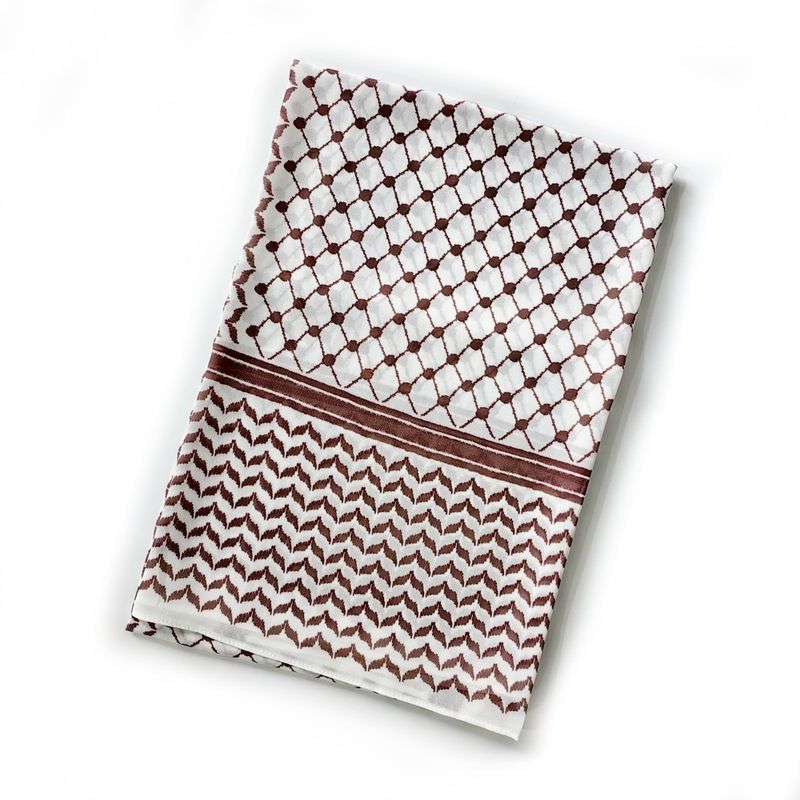 Neu Gedruckt Chiffon Kopftuch Arabischen Schal Nahen Osten Dubai Türkei Palestinian Kopftuch Kreuz Grenze Spot_voghion.com