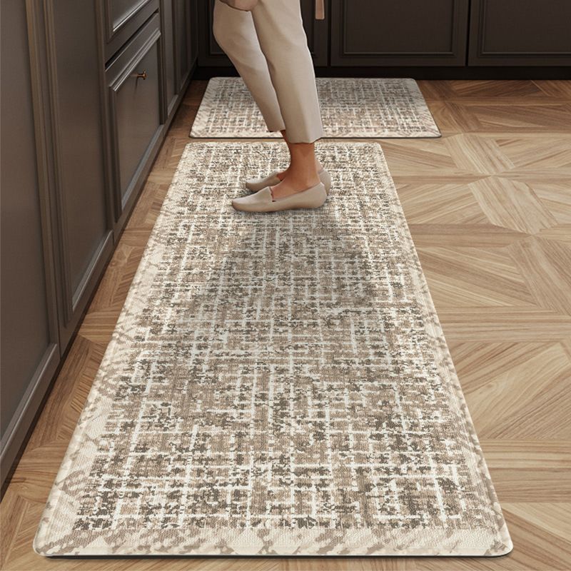 Home Textile Vintage Belgischer Samt für die Küche, schmutzabweisend, absorbiert Wasser und Öl, muss nicht gewaschen oder abgewischt werden, Fußmatte, rutschfester Teppich_voghion.com