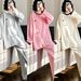 Girls' Autumn And Winter Home Suit Set, Long Sleeved Sleepwear Set, Long Pants Casual Cartoon Pullover, Can Be Worn Outside, Sports Suit_voghion.com