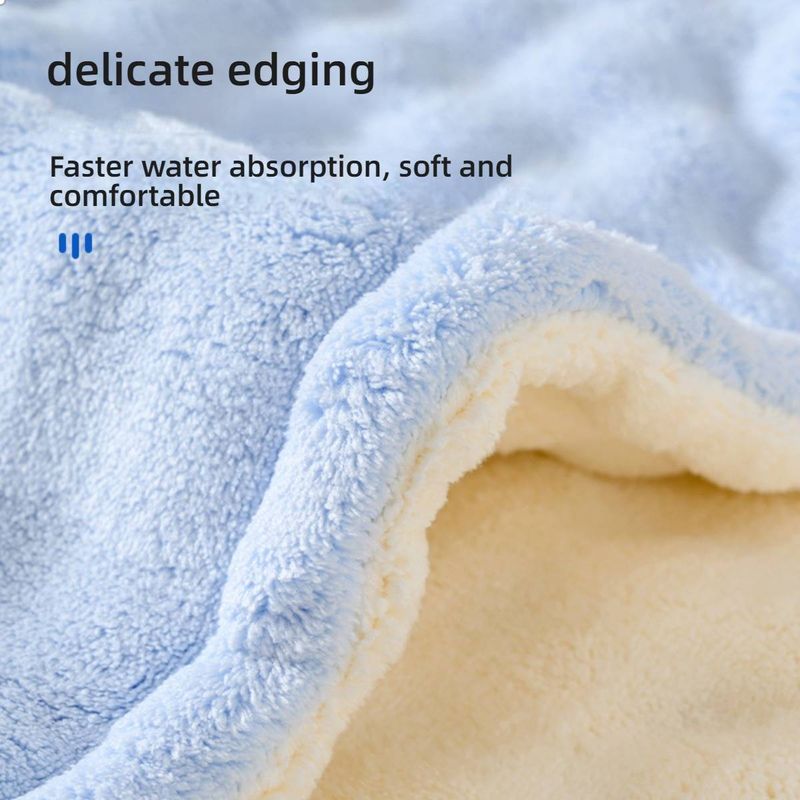 Doppellagige Haarhaube aus weichem Fleece – extra dick und schnelltrocknend, super saugfähig, ideal zum sanften Trocknen der Haare._voghion.com