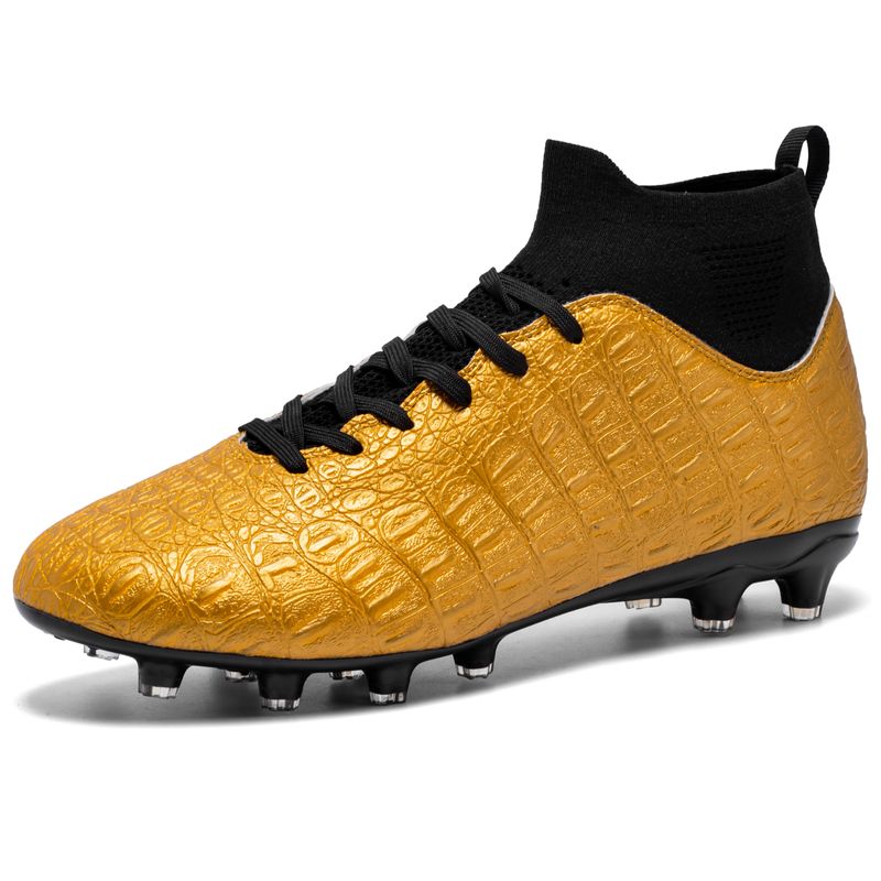 European Cup New Men's Football Shoes Crocodile Pattern Youth Adult Long Nail Broken Nail Football Shoes Sizes 32-46_voghion.com