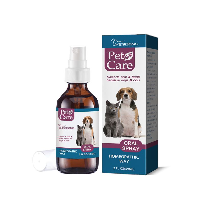Pet Oral Cleaning Spray, Dog and Cat Tartar Removal and Bad Breath Freshening Oral Care Spray_voghion.com