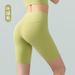 Elasticity Barely There Lycra Yoga Fitness For Women Tummy Control Peach Lift High Waist Line Sports Shorts Five Points_voghion.com