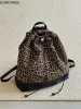 Fashion Y2k Womens Casual Street Leopard Print Drawstring Bag Large Capacity Rucksack Bolsos De Mujer 240829_voghion.com