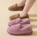 Women's Plush Lined Memory Foam Slippers – Non-Slip Indoor Outdoor House Shoes For Winter Comfort, Soft Fleece & Cushioned Support_voghion.com