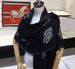 High-class sense Classic camellia women black double-sided cold warm autumn and winter latest 2023 faux cashmere shawl scarf_voghion.com