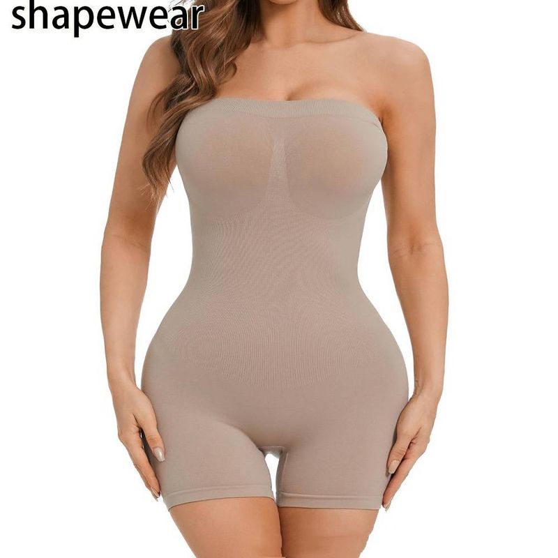 "Seamless Full Body Shapewear With Detachable Straps - Tummy Control, Butt Lift & Smoothing Effect For Women - Nylon Blend Slimming Undergarment_voghion.com