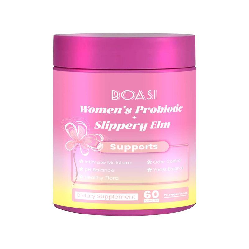 Her Juicy Feminine Probiotics Gummies For Women – Tropical Pineapple Flavor | Supports PH Balance, Digestive & Immune Health | With Slippery Elm_voghion.com