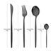 Mirror Black 16-Pack Set - Fruit Fork Sierware_voghion.com
