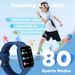 BIGGERFIVE Smart For Kids APP No Phone Needed, 1.8" Fiess Tracker Watch Pedometer, Heart Rate, Sleep Monitor, IP68 Wa_voghion.com