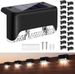 Solar Step Lights IP65, Auto Dusk-to-Dawn Sensor, 50LM Warm White, EU Weatherproof Garden Path Light, 4 Pack_voghion.com