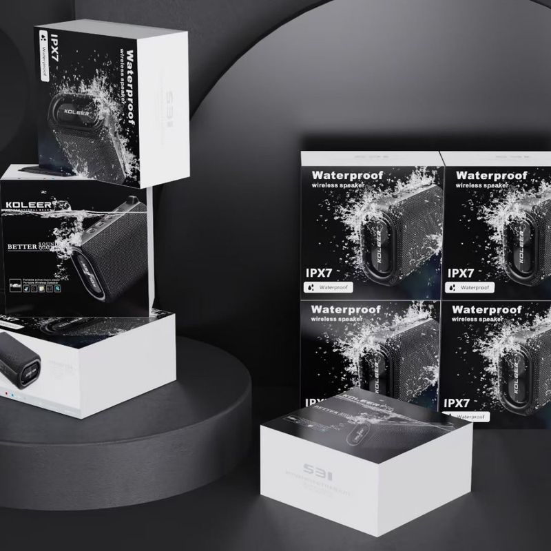 Altoparlante Bluetooth wireless impermeabile portatile con qualità del suono dei bassi per sport all'aria aperta KOLEER S31_voghion.com