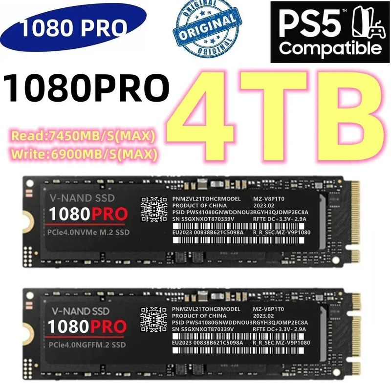 1080PRO 4TB 2TB 1TB Original M2 2280 PCIe 4.0 NVMe SSD Solid State Drive_voghion.com