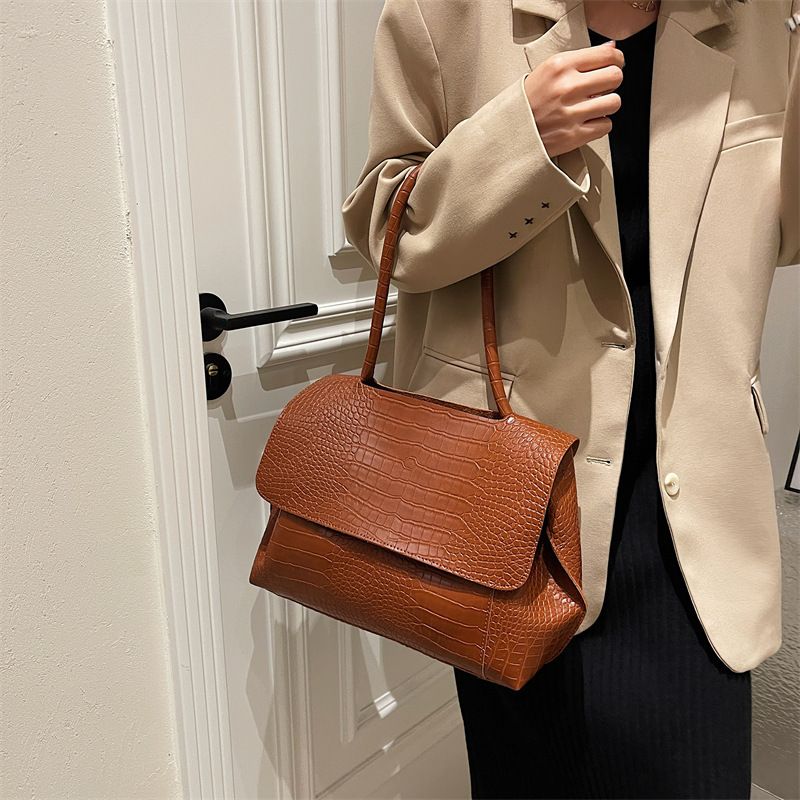 Borsa da donna di grande capacità 2023 nuova versione coreana di stile straniero ascella Borsa a tracolla borsa a tracolla borsa a mano borsa extra large_voghion.com