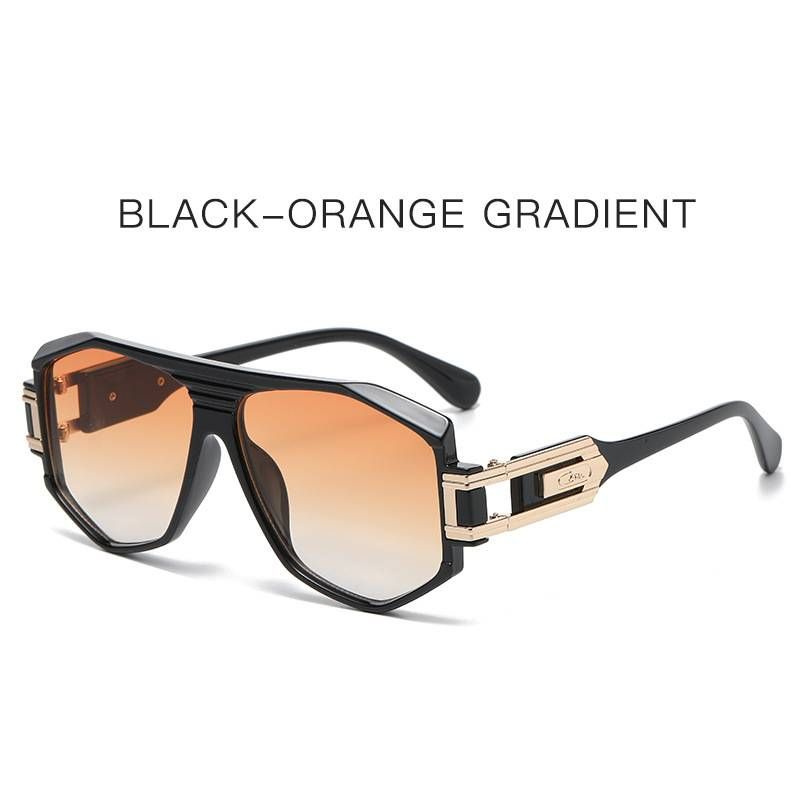 TGOGO New Aviator Men's Sunglasses Isn't European And American Street Photography Modern Retro Polygonal Large Frame Toad Glasses UV400_voghion.com