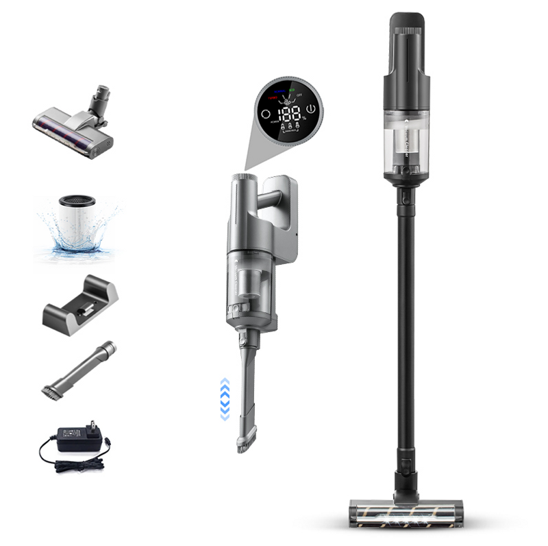 PSQ80 wireless handheld vacuum cleaner strong suction vacuum cleaner 220W / 22 Kpa vacuum life 40 minutes SUS + HEPA filter 2in1 wireless vacuum clea_voghion.com