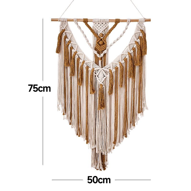 New Style Homestay Hotel Tapestry Handmade Cotton Rope Woven Decorative Simple Home Artistic Wall Hanging Decoration_voghion.com