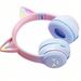 BT618 Over-Ear Bluetooth Gaming Mobile Phone Wireless Deep Bass Headset Full Coverage Cat Ear_voghion.com