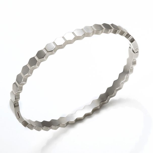 Madinga paprasta apyrankė, galvanizacija, neblunkanti deimantinė žvaigždės formos apyrankė, atitinkanti asmenybę iš nerūdijančio plieno_voghion.com