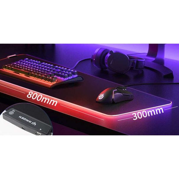 Tappetino per tastiera e mouse antiscivolo in tessuto per computer da ufficio, di qualità imbattibile, luminoso RGB, di grandi dimensioni, per giochi di e-sport, spesso_voghion.com