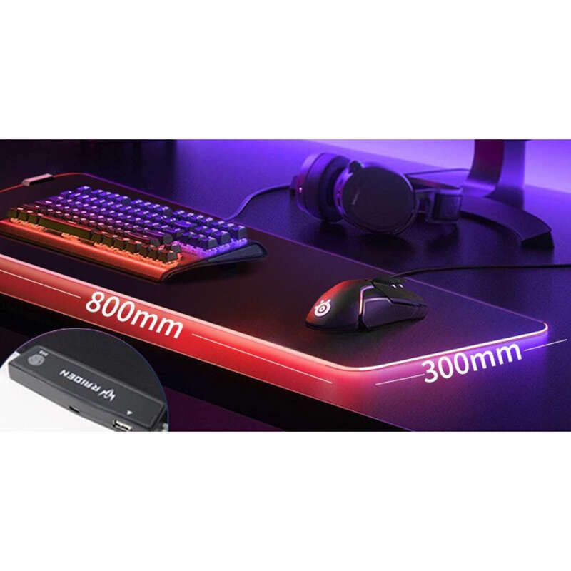 Tapis de souris antidérapant et épais, lumineux et de qualité imbattable, idéal pour les jeux électroniques, le bureau ou l'ordinateur_voghion.com