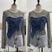 Damenbekleidung Real Shot Fashion Leopardenmuster Perspektive Hot Girl Mesh Splicing Denim Unregelmäßiges Bottoming Shirt Kurzes Top_voghion.com