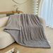Double Layer Taffeta Same Color Lambskin Car Blanket Gift Solid Color Sofa Blanket - 1PC_voghion.com