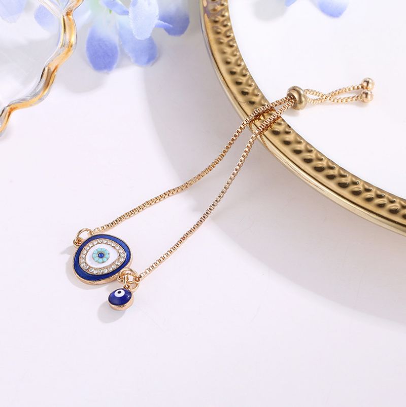 Nieuw product Persoonlijkheid Glanzende Diamant Demon Eye Elegante Etnische Stijl Armband Sieraden_voghion.com