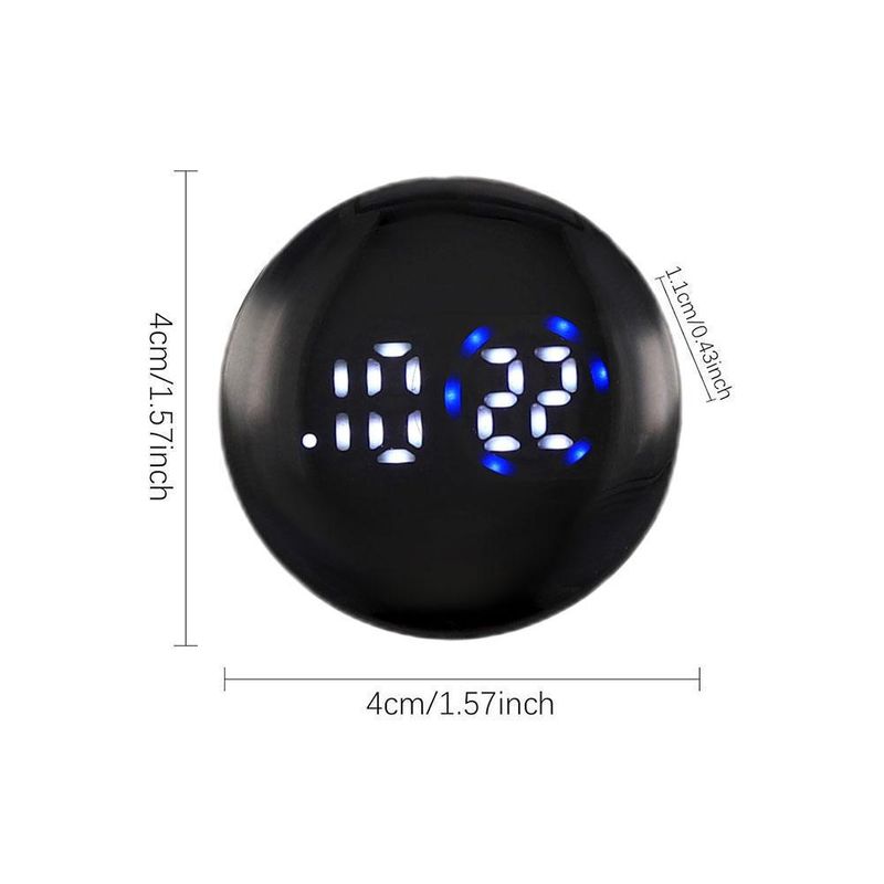 | Digital Touch Sensing Display Screen Car Dashboard Clock_voghion.com