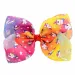 8pcs/Lot 8" Large Size Colorful Unicorn Heart Star Print Grosgrain Ribbon Bows With Clip Girls Handmade Hair Accessory_voghion.com