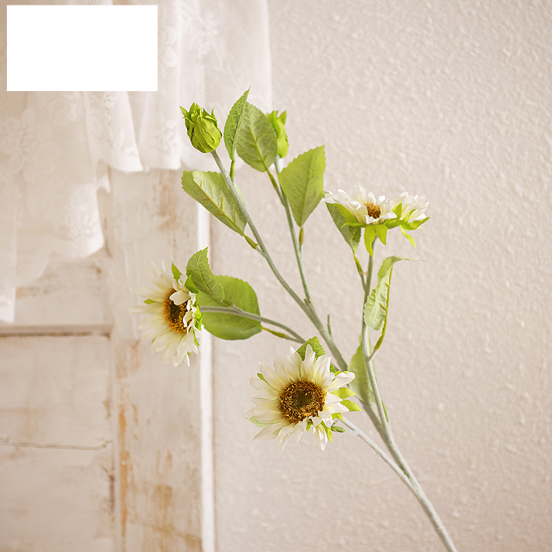 Artificial flower wedding Chunwu sunflower single branch INS style artificial flower manufacturer home decoration cross-border wholesale YC1057_voghion.com