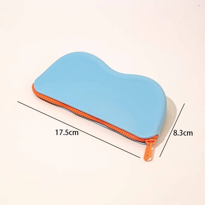 Brillentasche in Candy Clashing Color, Sonnenbrillen-Schutzhülle, Aufbewahrungstasche, tragbares Hand-Silikon-Brillenetui für unterwegs_voghion.com