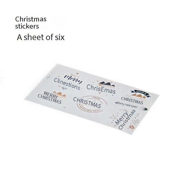 Festliche Weihnachtsaufkleber-Etiketten für Backverpackungen – runde Siegelaufkleber mit Weihnachtsmann- und Rentiermotiv_voghion.com